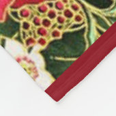 Weihnachtsflockenflockendecke Fleecedecke (Ecke)