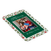 Weihnachtsflora und -ornamente Benutzerfoto Magnet (Rechte Seite)