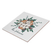 Weihnachtsfloral Fliese (Seite)