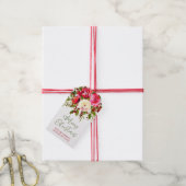 Weihnachtsfloral Geschenkanhänger (Mit Garn)