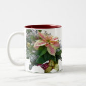 Weihnachtsfloral Poinsettia Arrangement Tasse (Links)