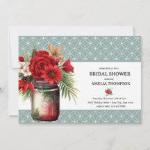 Weihnachtsfloral | Weihnachts-Brautparty