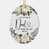Weihnachtsflorale in liebevoller Erinnerung an den Keramik Ornament (Rechts)