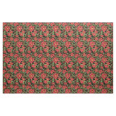 Weihnachtsflorales Schwarz Stoff (Fat Quarter (45,7 x 55,9 cm))