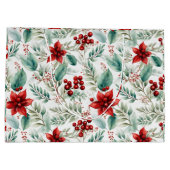 Weihnachtsfloristik für Firmenweihnachtsfeiern Poi Große Geschenktüte (Rückseite)