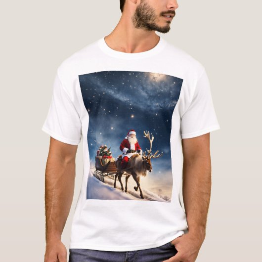 Weihnachtsflug T-Shirt (Vorderseite)