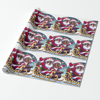 Weihnachtsflug - Weihnachts-Wrapping Paper Geschenkpapier