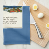 Weihnachtsflugzeug Küchentuch (Viertel Falte)