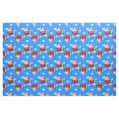 Weihnachtsflugzeug-Pilot santa Wolken Stoff (Fat Quarter (45,7 x 55,9 cm))