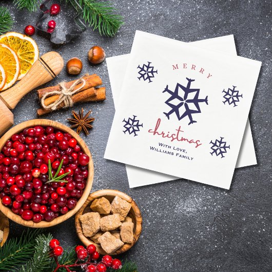 Weihnachtsflugzeug Snowflage Minimalistische Luftf Serviette