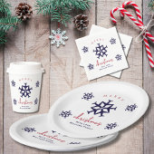 Weihnachtsflugzeug Snowflage Moderne Niedliche Luf Pappbecher