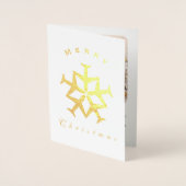 Weihnachtsflugzeug Snowflake Foto Funny Aviation Folienkarte (Vorderseite)