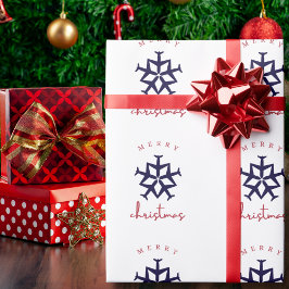 Weihnachtsflugzeug Snowflake Foto Funny Aviation Geschenkpapier