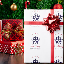 Weihnachtsflugzeug Snowflake Foto Funny Aviation Geschenkpapier