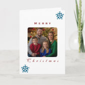 Weihnachtsflugzeug Snowflake Foto Funny Aviation Karte (Vorderseite)