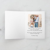 Weihnachtsflugzeug Snowflake Foto Funny Aviation Karte (Innenseite)