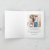 Weihnachtsflugzeug Snowflake Foto Funny Aviation Karte (Innenseite)