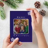 Weihnachtsflugzeug Snowflake Foto Funny Aviation Karte