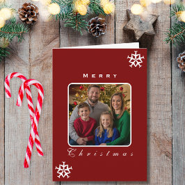 Weihnachtsflugzeug Snowflake Foto Funny Aviation Karte