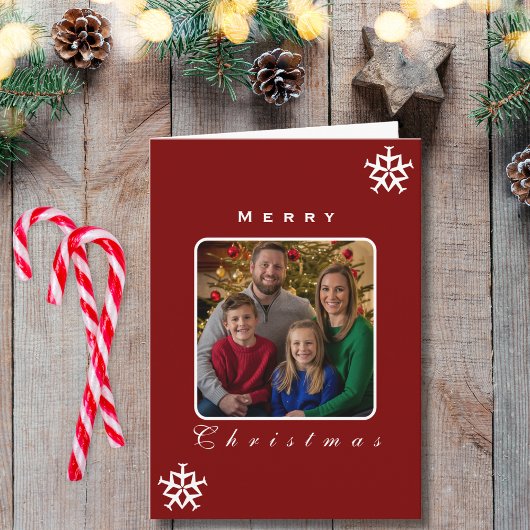 Weihnachtsflugzeug Snowflake Foto Funny Aviation Karte