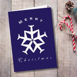 Weihnachtsflugzeug Snowflake Foto Funny Aviation Karte