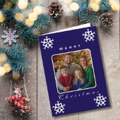 Weihnachtsflugzeug Snowflake Foto Funny Aviation Karte