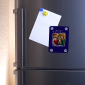 Weihnachtsflugzeug Snowflake Foto Funny Custom Magnet