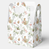 Weihnachtsfocken, Kiefernzweige, Beeren Geschenkschachtel (Geöffnet)