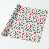 Weihnachtsfohlen Weihnachtsweiß Geschenkpapier (Ungerollt)