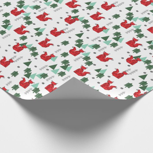 Weihnachtsfohlen Weihnachtsweiß Geschenkpapier (Ecke)