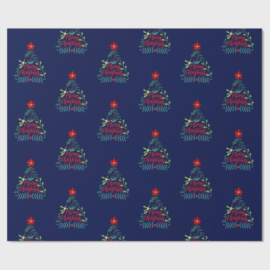 Weihnachtsfoliage-Blätter Geschenkpapier (Flach)