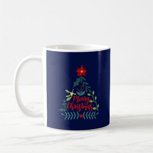 Weihnachtsfoliage-Blätter Kaffeetasse (Links)