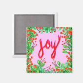 Weihnachtsfoliage - Freude Magnet (Vorderseite/Rückseite)