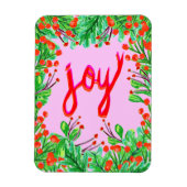 Weihnachtsfoliage - Freude Magnet (Vertikal)
