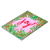 Weihnachtsfoliage - Freude Notizblock (Linke Seite)