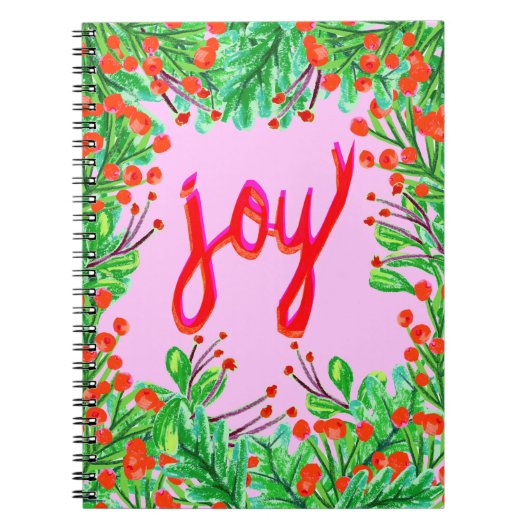 Weihnachtsfoliage - Freude Notizblock (Vorderseite)