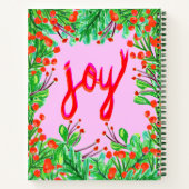Weihnachtsfoliage - Freude Notizblock (Rückseite)