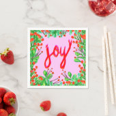 Weihnachtsfoliage - Freude Serviette (Beispiel)