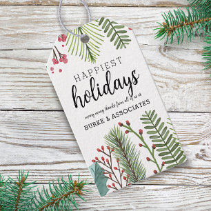 Weihnachtsfoliage Weihnachten Personalisiert Geschenkanhänger
