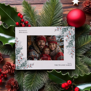 Weihnachtsfolien-Foto Feiertagskarte