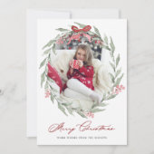 Weihnachtsfolien-Foto Feiertagskarte (Vorderseite)