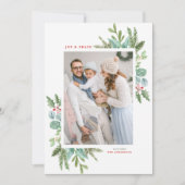 Weihnachtsfolien-Foto Feiertagskarte (Vorderseite)