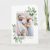 Weihnachtsfolien-Foto Feiertagskarte (Vorderseite)