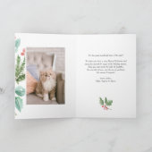 Weihnachtsfolien-Foto Feiertagskarte (Innenseite)