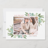 Weihnachtsfolien-Foto Save The Date (Vorderseite)