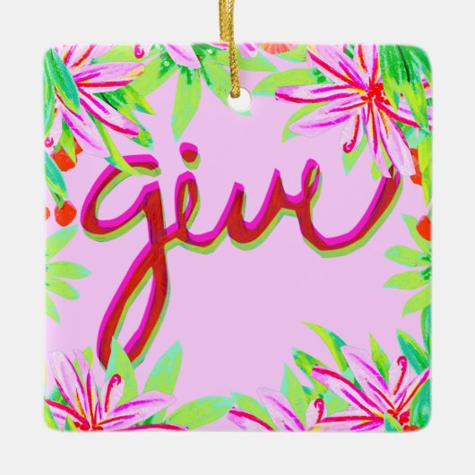 Weihnachtsfolien - geben keramikornament (Vorderseite)