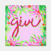 Weihnachtsfolien - geben magnet (Vorne)