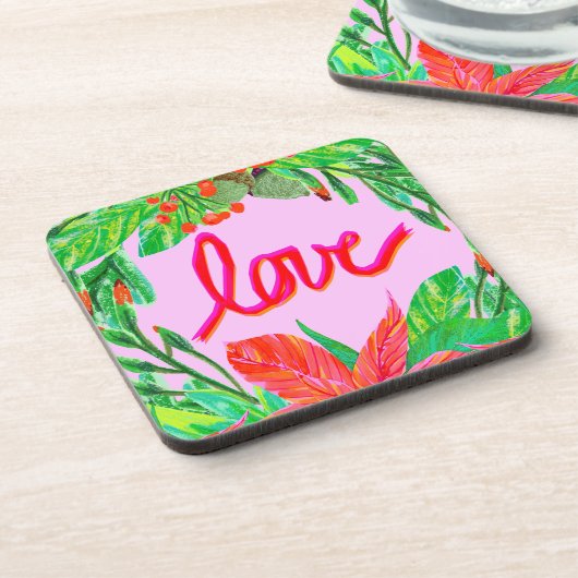 Weihnachtsfolien - Liebe Getränkeuntersetzer (Linke Seite)