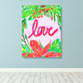 Weihnachtsfolien - Liebe Leinwanddruck (Insitu (Holzboden))