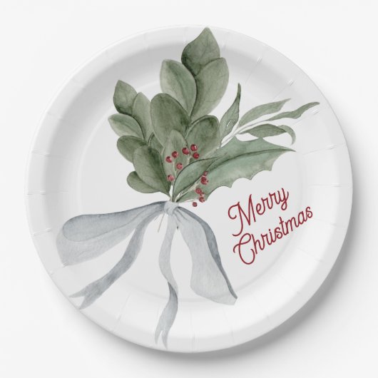 Weihnachtsfolien Pappteller (Vorderseite)